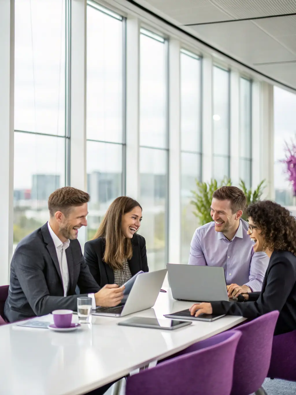 A diverse team of South African professionals collaborating effectively in a modern office, reflecting the benefits of the Decision-Making Hacks Workshop.